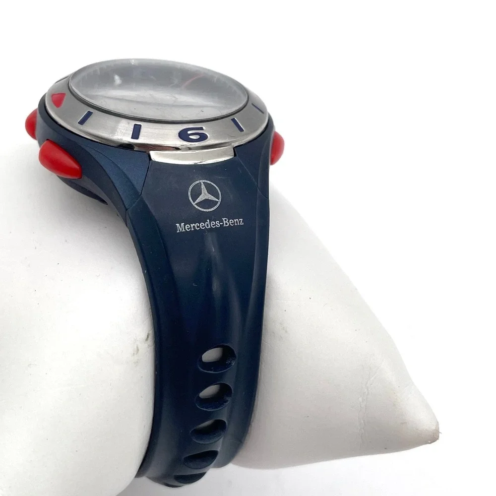 Mercedes-Benz Sport Watch Men OS Blue Good Vintage Y2K Ana-Digi 100M Sport